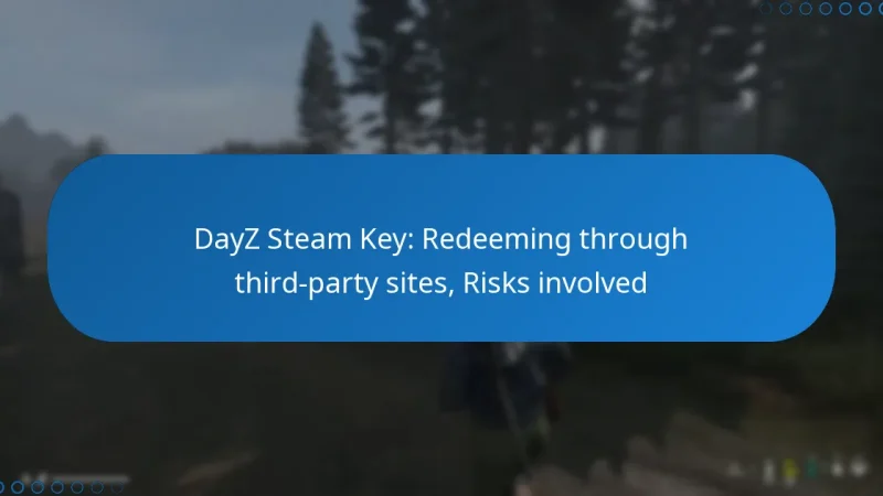 DayZ Steam Key: Redeeming through third-party sites, Risks involved
