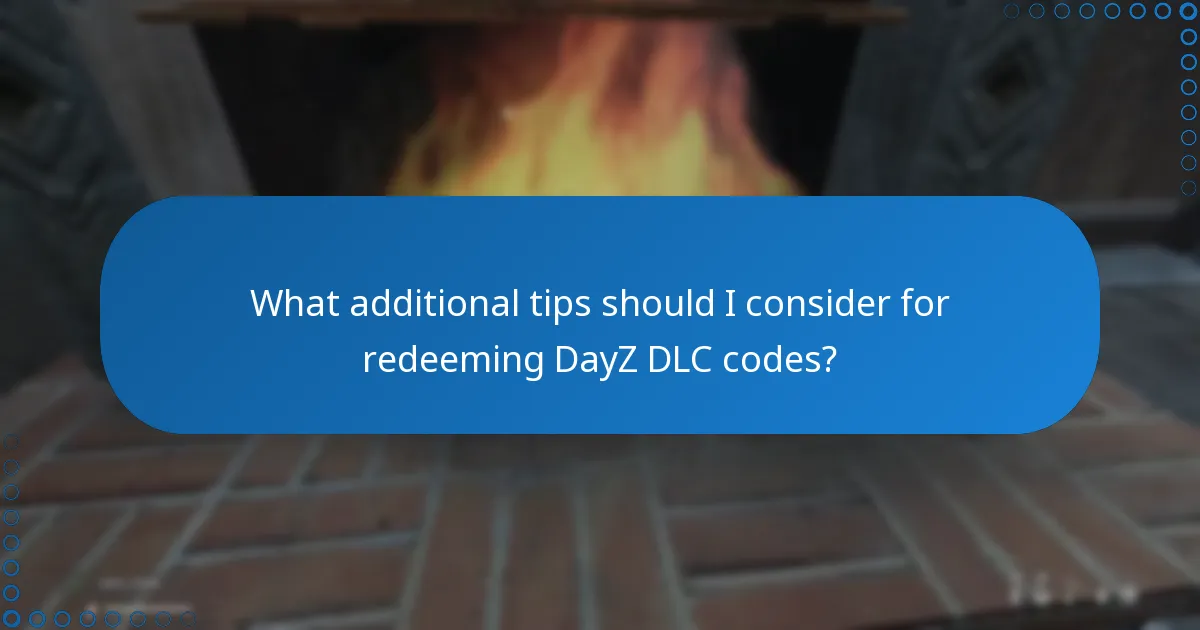 What are common errors when redeeming a DayZ DLC code?