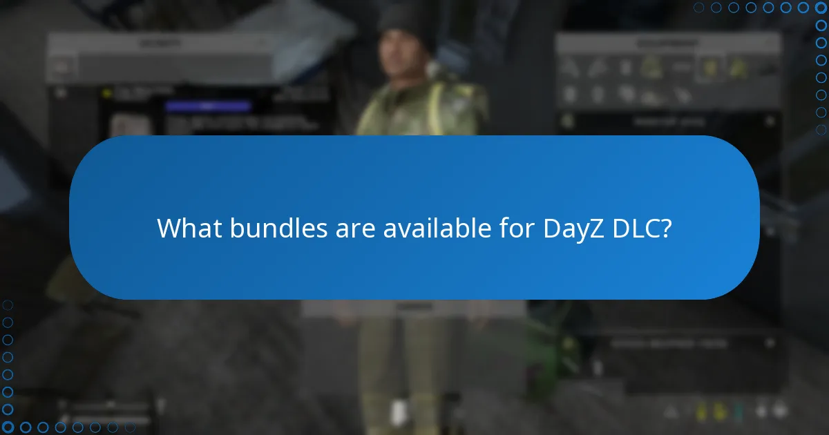 What bundles are available for DayZ DLC?